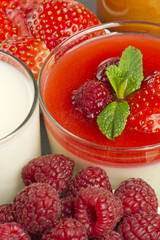 White chocolate panna cotta