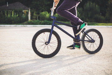 Fototapeta premium Young BMX bicycle rider