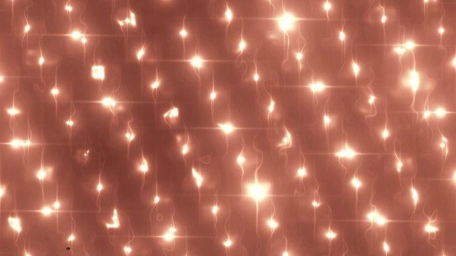 Floodlights orange disco background. Abstract motion background, shining lights, energy waves.