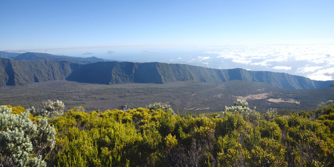 vue sur le cirque de salazie