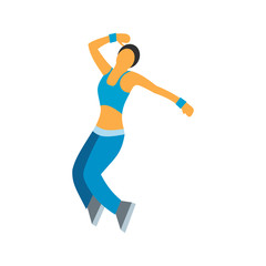 Nice dance flat symbol