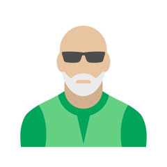 Man with gray beard avatar icon