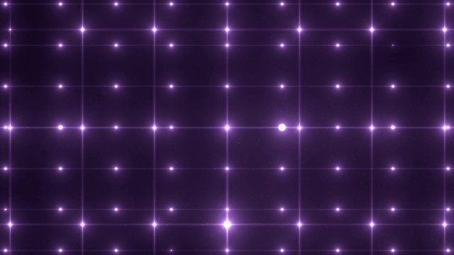 Floodlights violet disco background. Abstract motion background, shining lights, energy waves.