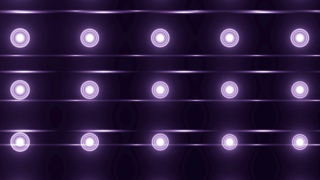 Floodlights violet disco background. Abstract motion background, shining lights, energy waves.