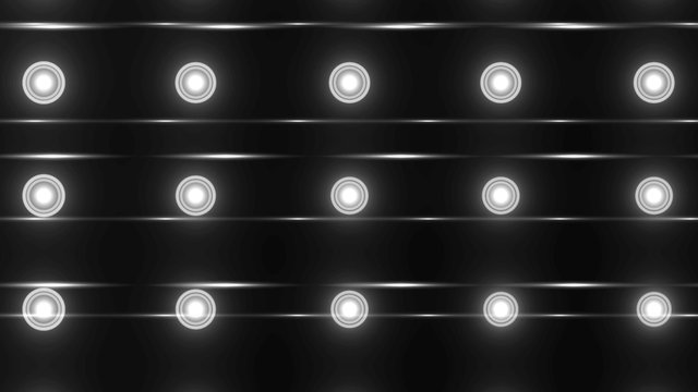 Floodlights silver disco background. Abstract motion background, shining lights, energy waves.