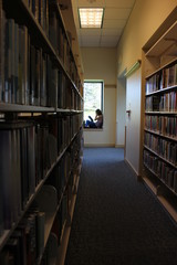 Reading by the window