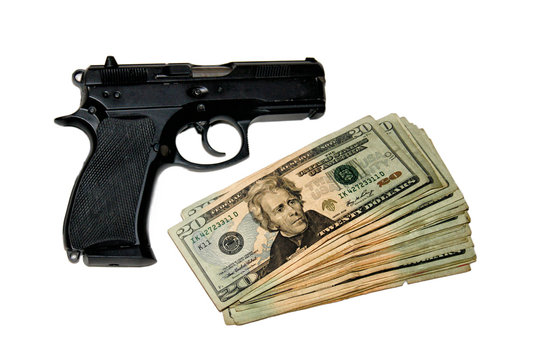Handgun & cash