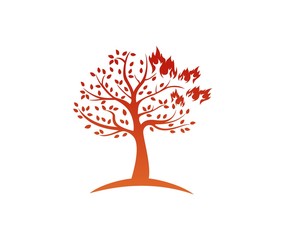 Tree fire logo