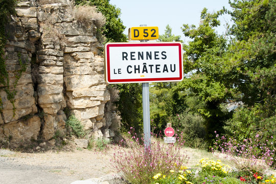 Rennes le Chateau Village Sign - France