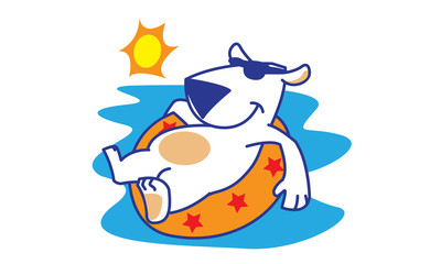 Polar Bear Sunbathing