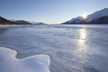 Obraz premium Frozen Sunset