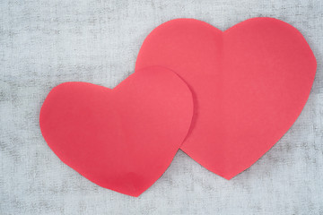 Obraz na płótnie Canvas Pink paper heart
