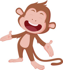 The years of monkey.Vector and illustration.