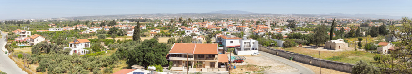 Fototapeta na wymiar Limassol city top view panorama. Cyprus. 