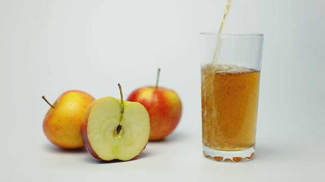 apples, apple juice, healthy drink. Useful natural healthy food, vitamins.