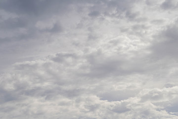 Clouds filled the sky