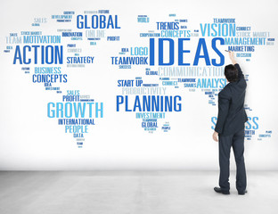 Businessman Planning Strategy Vision Creativity Ideas Concept