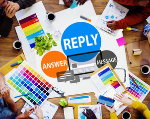 Reply Answer Message Communication Feedback Concept