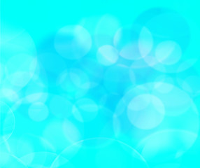 Abstract background green blurry lights