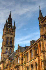 Fototapeta na wymiar University of Glasgow Main Building - Scotland..