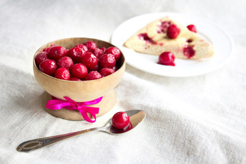 Cherry pie with frozen cherries