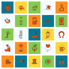 Saint Patricks Day Icon Set