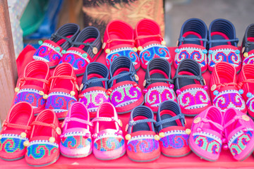 HMONG Handmade Hill Tribe Children's Shoes