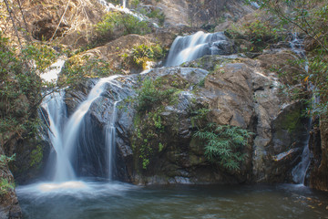 Fototapeta premium Thor Thip waterfall in thai national park