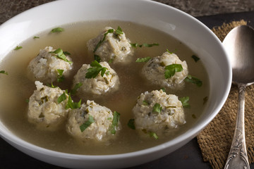 Soup with meatballs
