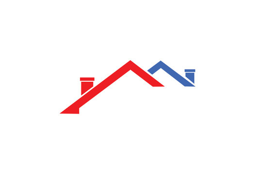 abstract concept real estate design template logo