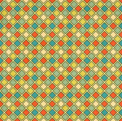 Seamless texture of the old paper with geometric ornamental patt