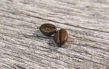 Two coffee beans