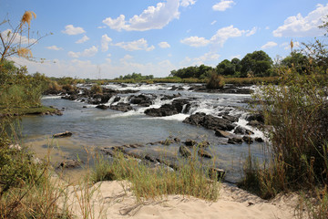 Fototapeta premium Popa Wasserfälle in Namibia 