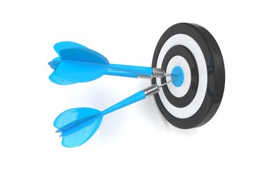 Three arrows darts in center.