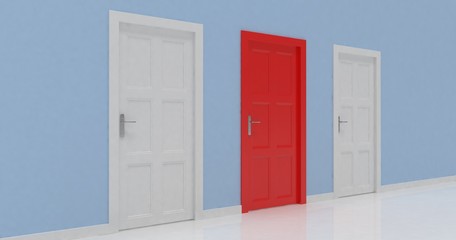 3d door render vote concept
