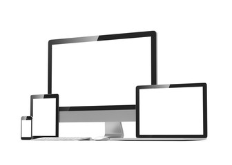 Ultimate web design, laptop, smartphone, tablet, computer, display