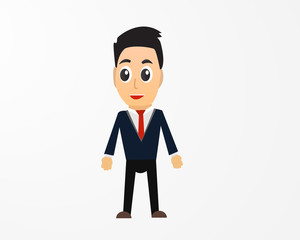 Business man cartoon characte