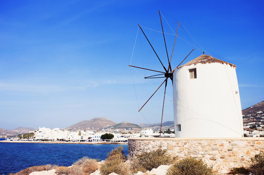 Parikia town, Paros island, Cyclades, Greece