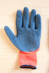 Red  gloves for work