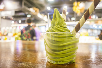 green tea ice cream