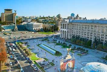 Stadscentrum van Kiev, Oekraïne