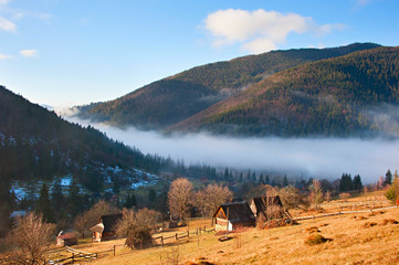 Transcarpathian Mountains village