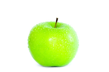 Green apple, isolated on white background