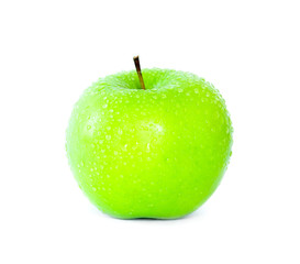 Green apple, isolated on white background