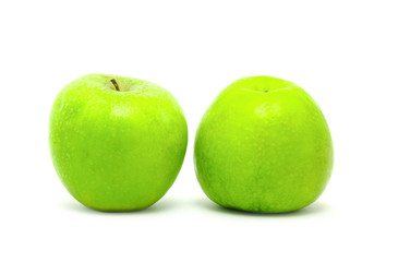 Green apple, isolated on white background
