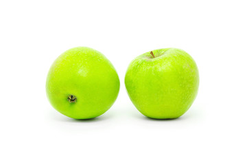 Green apple, isolated on white background