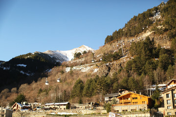 Fototapeta na wymiar mountain landscape in Andorra