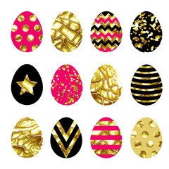 vector collection with easter eggs