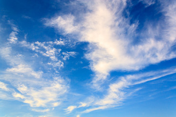 clouds and blue sky on sunny day 