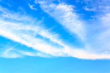 blue sky and clouds on sunny day